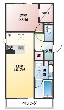 セレスティア旭町の間取り