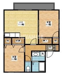 アンブレラトミナガBの間取り