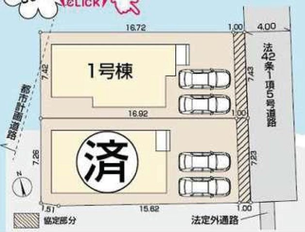 【区画図】 | ご家族様のプライベート空間が確保できる素敵な間取りです。また敷地ゆったりですので、おうち時間を楽しむのにもぴったりですね♪