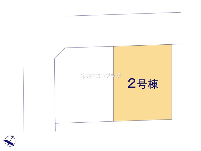 仲介手数料無料）春日井市高森台六丁目２号棟の区画図