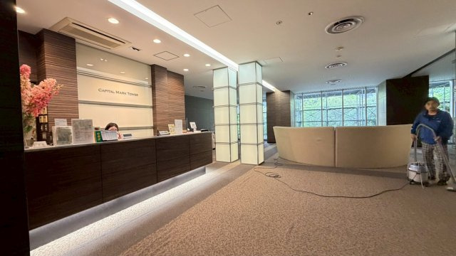 25階眺望良好！キャピタルマークタワー！一部リフォーム済み！の受付|コンシェルジュカウンターです