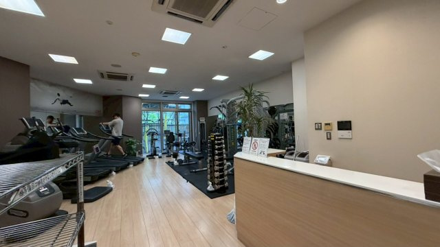 25階眺望良好！キャピタルマークタワー！一部リフォーム済み！のその他|棟内のスポーツジムです