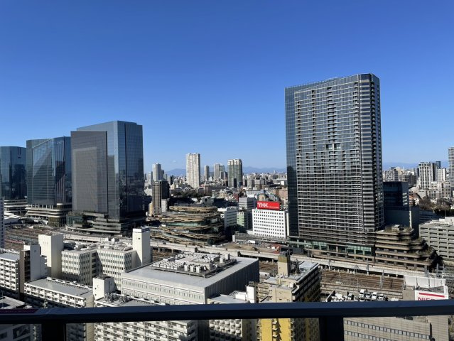 25階眺望良好！キャピタルマークタワー！一部リフォーム済み！の展望|バルコニーからの眺望です。新駅「高輪ゲートウェイ」が望めます。