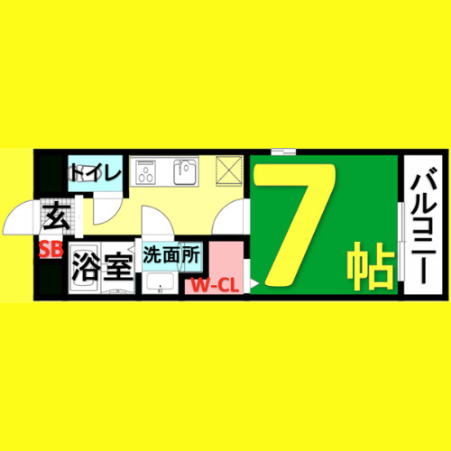 レキップ　名古屋市賃貸 仲介手数料無料の間取り