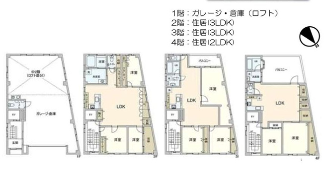 【間取り】 | ビル 大阪市西区九条南３丁目