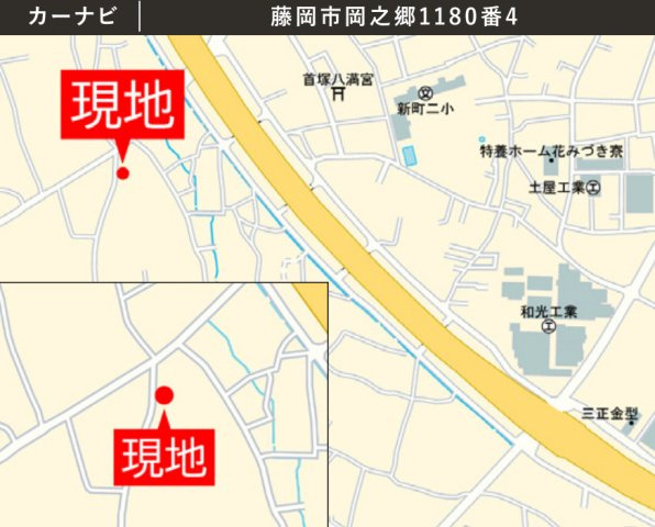 【新築】藤岡市岡之郷1期　限定１棟　アーバンスタイル　新築建売の地図