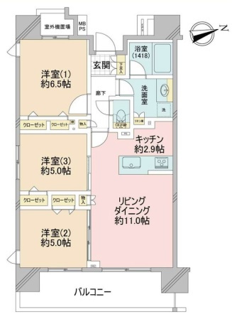 クリオ南砂町の間取り