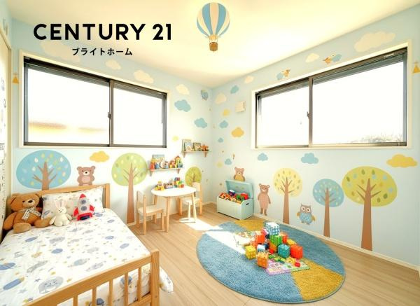 横浜市保土ケ谷区上菅田町の新築一戸建の洋室|本画像はAIがCGで家具作成しており、実際の現地に家具は設置されておりません。また、販売価格に家具等は含まれておりません。