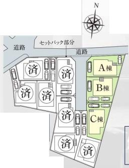 横浜市青葉区大場町の新築一戸建の区画図|閑静な住宅地にございます！
是非現地へお越しください！