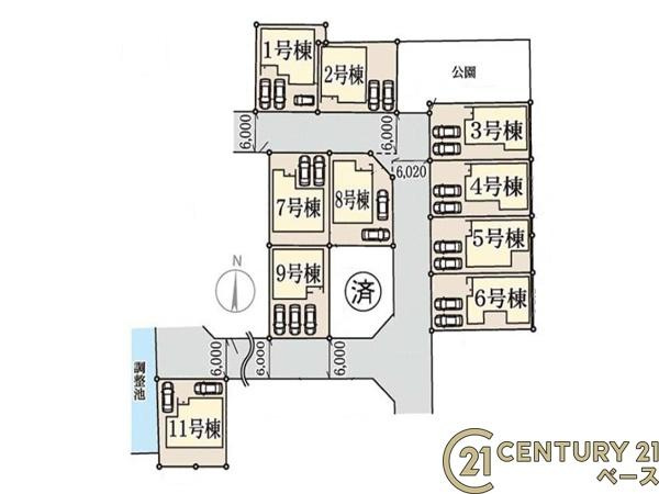 リーブルガーデン九条町 ５号棟 ／新築一戸建の区画図|■こちらの物件は５号棟です！■
