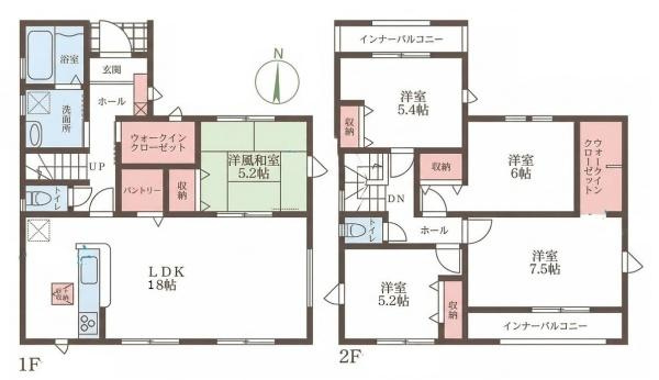 リーブルガーデン九条町 ７号棟 ／新築一戸建の間取り