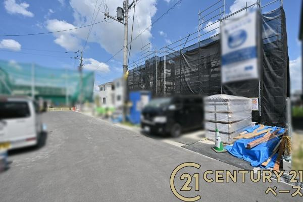 リーブルガーデン九条町 ６号棟 ／新築一戸建の前面道路含む現地写真|■現地撮影写真■雰囲気の良い閑静な住宅地です！