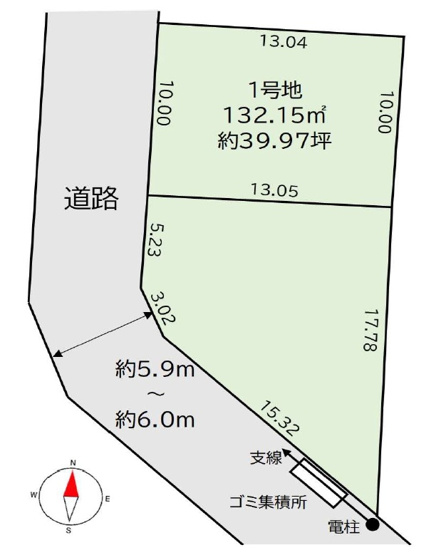 【土地図】 | 柏市布施新町4期　全2区画