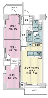 カインドステージ亀有の間取り