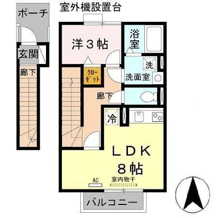 ダリア　Ｂ棟の間取り