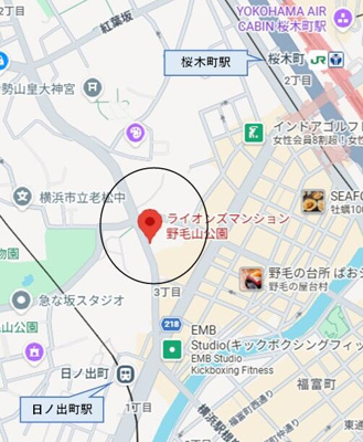 【地図】 | ライオンズマンション野毛山公園