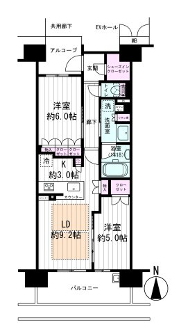 【間取り】 | ブランズ天王寺国分町
