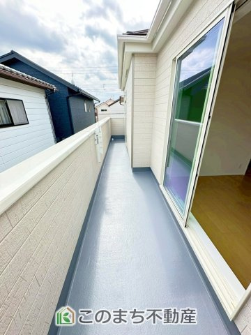 ハートフルタウン宇都宮市竹林町163番のバルコニー|"南向きバルコニーがございます！
陽当りが確保されておりますので洗濯物も速乾です！"
