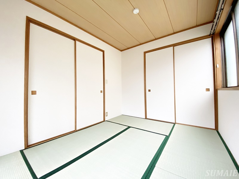 櫻の和室|別角度から見た6帖の和室です☆