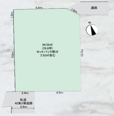 【土地図】 | 品川区中延5丁目土地