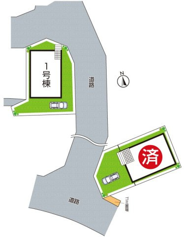 大津市雄琴　第26期　新築一戸建ての区画図|全２区画