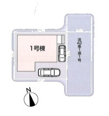鶴ヶ島市脚折新築戸建の区画図