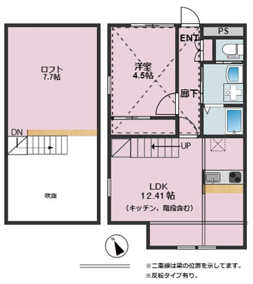 ハナブキ壱番館の間取り