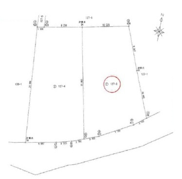 坂戸市北大塚売地の土地図