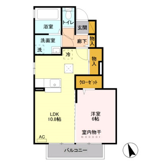 【間取り】 | エルヴィレッジ　Ｄ
