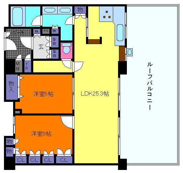 ザ・岡本プレミアムの間取り