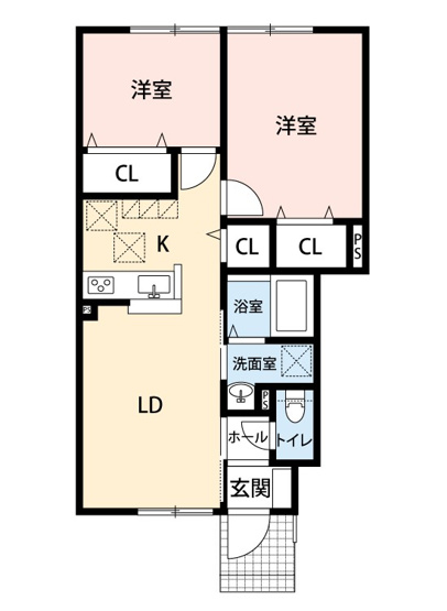 【間取り】 | サンハイム浜町Ⅲ