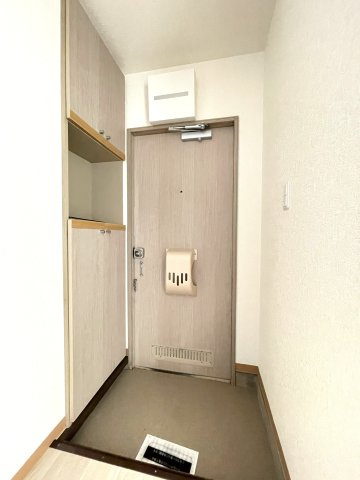 ライフタウニーB街区5号棟の玄関