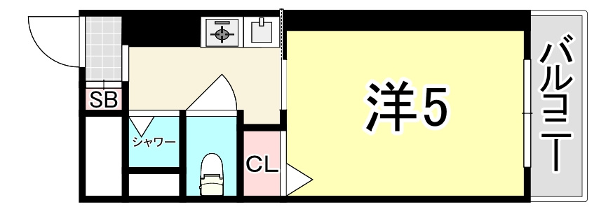甲子園イトーハイツの間取り