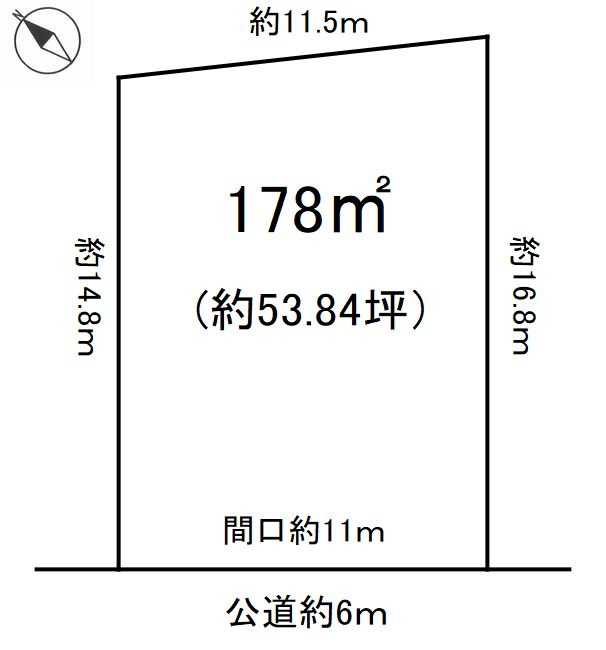半田市青山４丁目の土地図