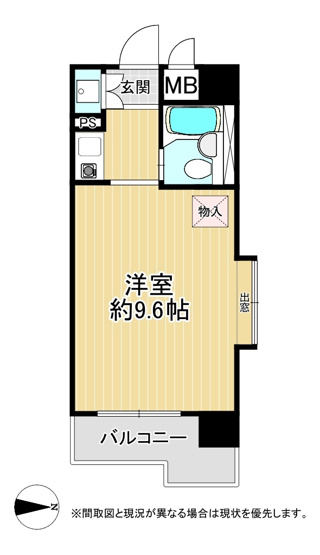 【間取り】 | ホワイトパレス戸畑（D-5）