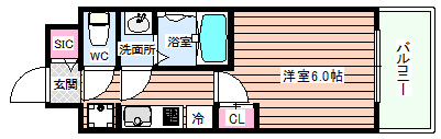 【間取り】 | プランドール新北野