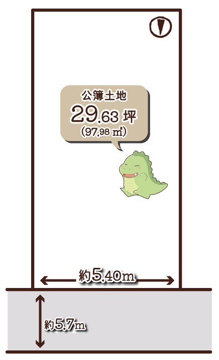 大将軍一条町　建築条件無土地の土地図