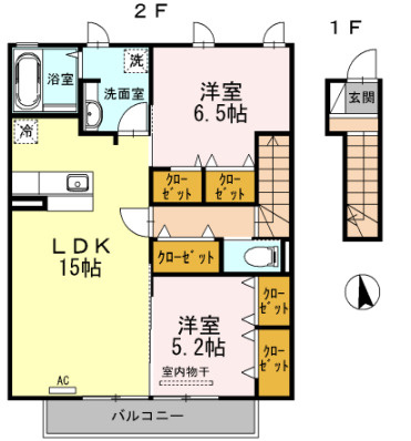 パルティーダSの間取り