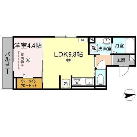 シャトル古市の間取り