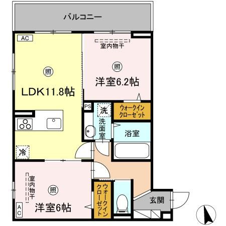 ガット　フェリーチェの間取り