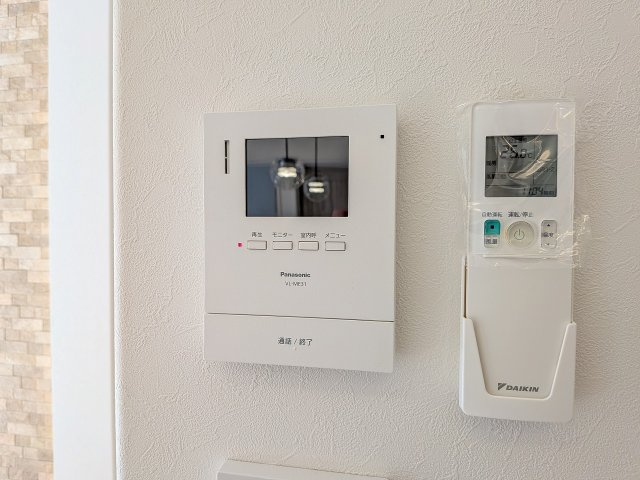 八王子市　小宮町　平屋（新築一戸建て）のセキュリティ|～TVモニター付インターホン　訪問者の確認に便利です～