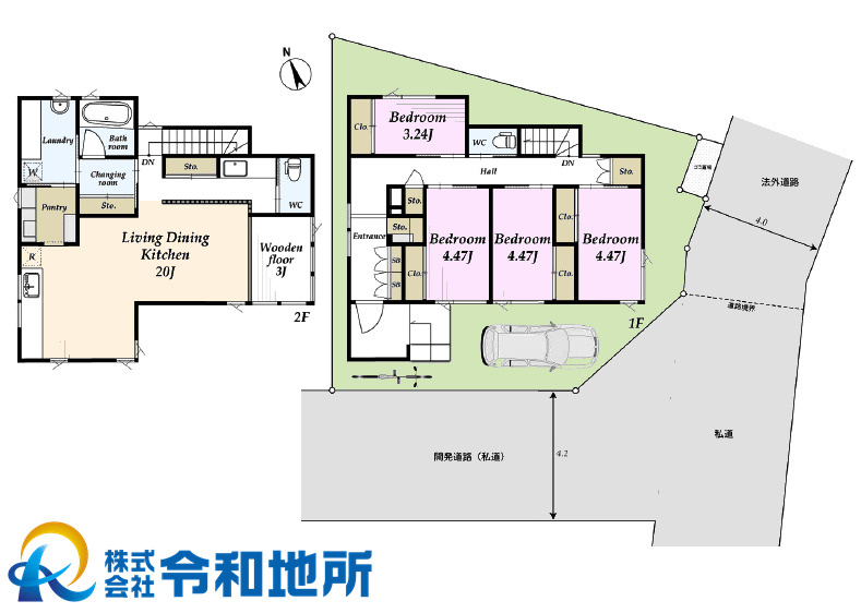 未入居戸建　茅ヶ崎市香川2丁目の間取り