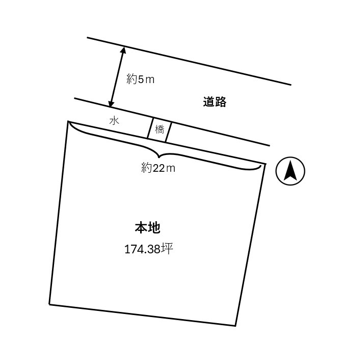 福山市新市町戸手　土地の土地図