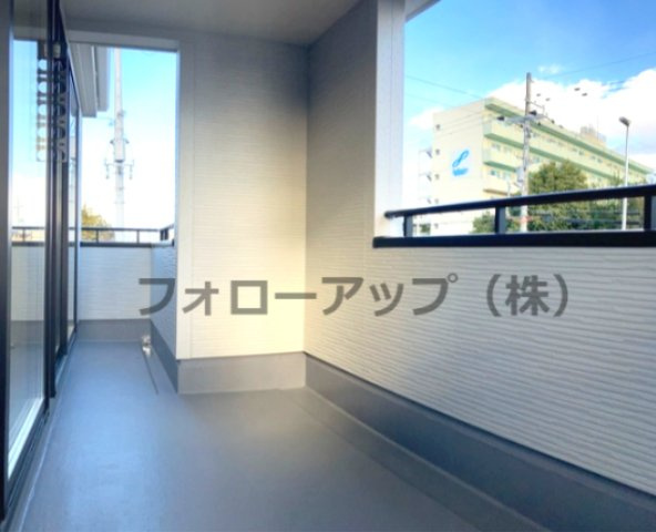 リーブルガーデン湖南市水戸町3期のバルコニー|バルコニー付きです