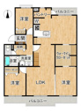 【間取り】 | 人気の３階部分、ゆとりある間取りの3LDK、南向き、陽当たり・通風・眺望良好！ウォークインクローゼット・パントリーを備えた収納豊富な住まい！