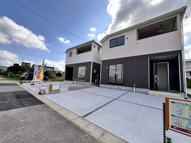 ♥♥宜野湾市上原第2-2号棟（全3棟）の外観パース|現地撮影2026.4☆いつでも内覧可能です♪