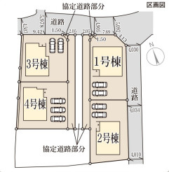 リーブルガーデン加東市北野の区画図