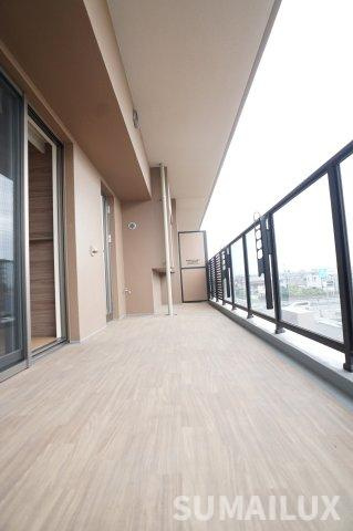 ニューガイア西熊本駅前のバルコニー