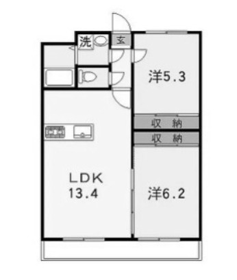 リバーサイド兼田の間取り