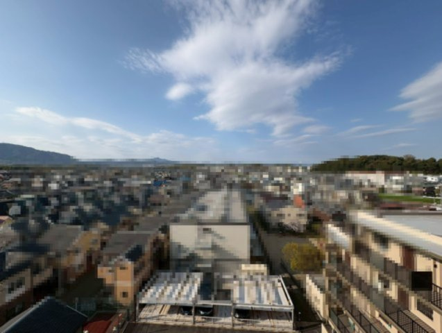 長岡京グリーンマンションの展望|大眺望は夜景も綺麗そうです！